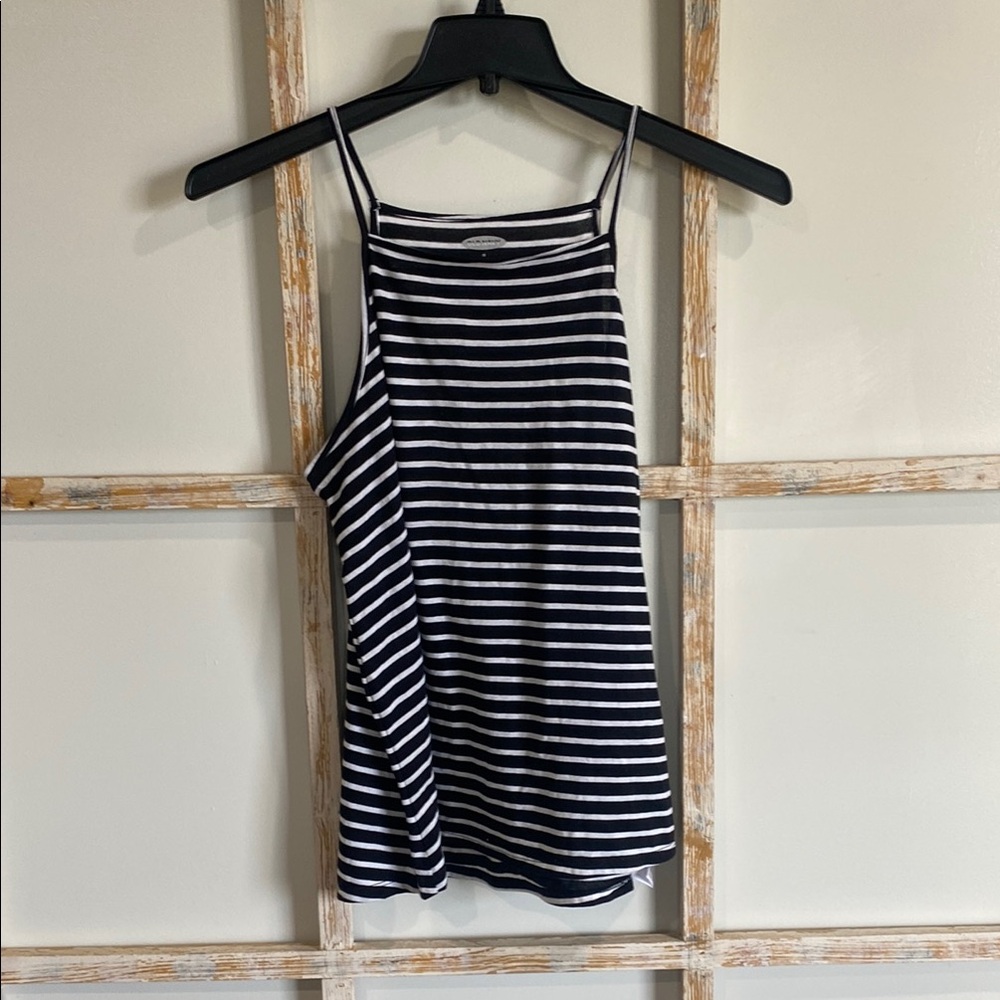 Old Navy Striped Tank Top in Navy and White